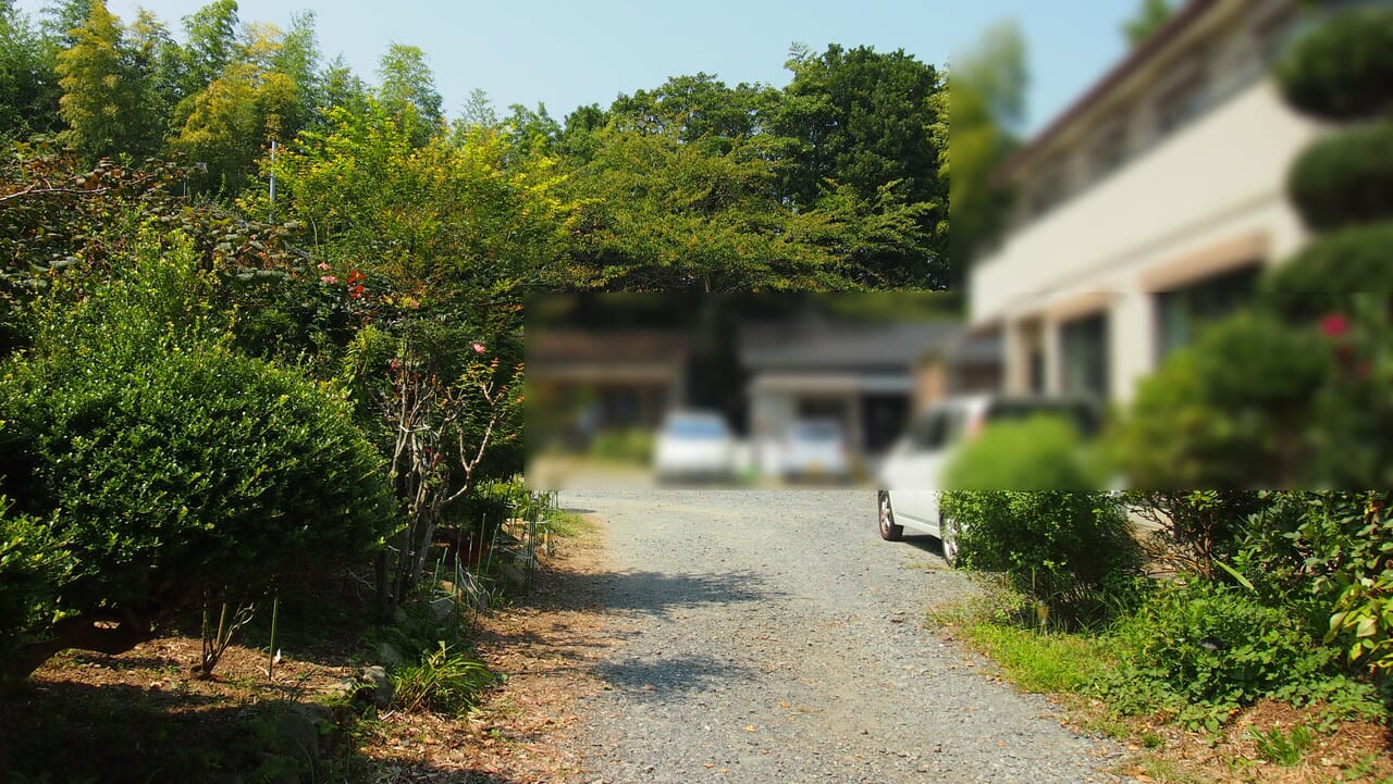 大都ぶどう園の駐車場