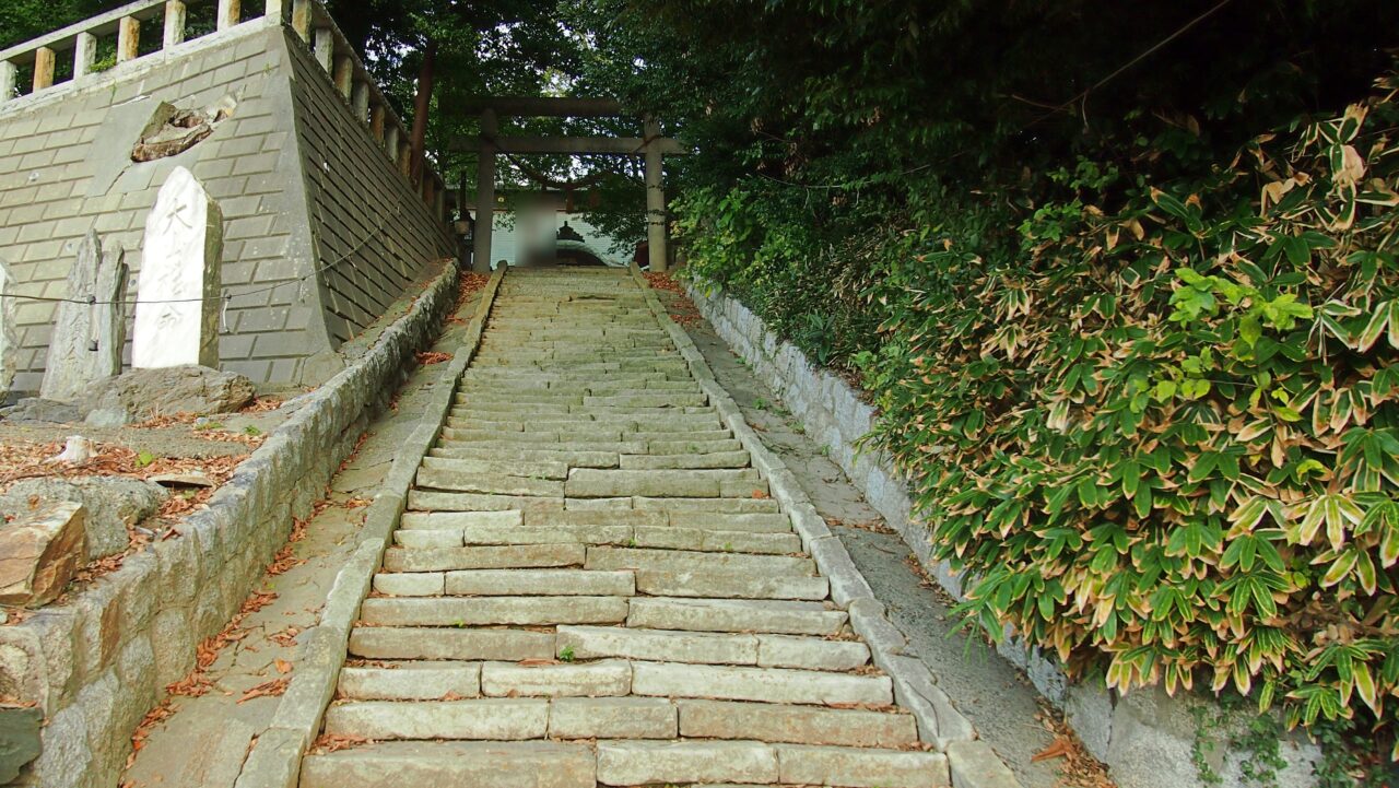 大久保鹿嶋神社の階段